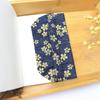 A5 Linen Book Cover Protector Sleeve for Softcover Novels Detachable Floral Design Dustproof Cover Gift for Book Lovers