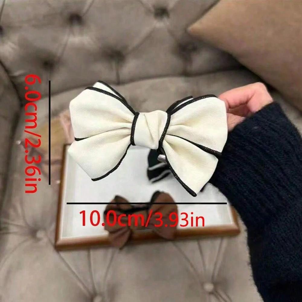 1 stk Koreansk Stil Sløjfe 3D Hårklemme, Minimalistiske og Moderne Hår Accessories til Hestehale