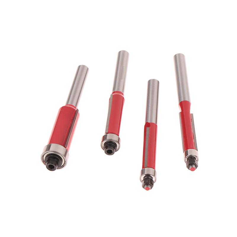 

Versatile Trimming & Detailing Kits - 4Pc Premium Woodworking Router Bit Set For Smooth Cutting And Professional Finish