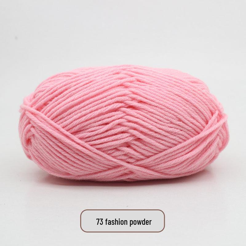 5-Strand Milk Cotton Yarn Scarf & Hand-Knitted Hat Yarn - Baby Soft, Medium Thickness, Free Shipping