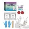 3D Hands Mold Casting Handprint & Footprint Diy Craft Set Romantic Sculpture Mould Clone Powder Set For Anniversary Keepsake