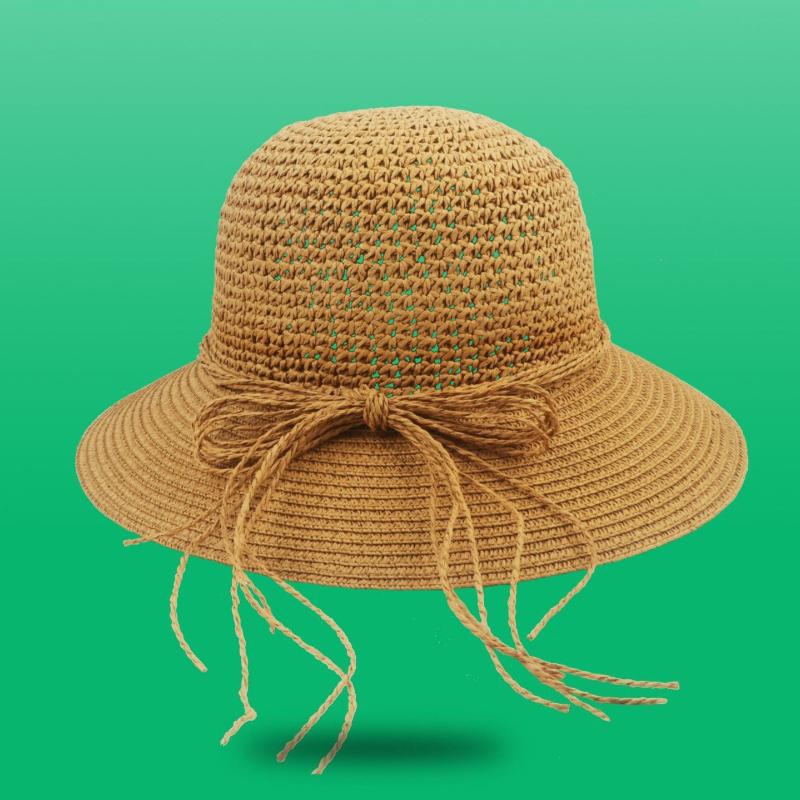 

Wide Brim Sun Hat, Foldable Straw Beach Hat, Breathable Summer Hat for Outdoor Travel Festival,Sun Protection Floppy Hat хакі