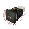 Interrupteur Rouge à LED Marche Arrêt pour Voiture Emballage Radar Feu Antibrouillard Ventilateur Bouton d'Interrupteur Musique Pour VW Golf 6 Jetta 5 MK5 Caddy EOS Scirocco