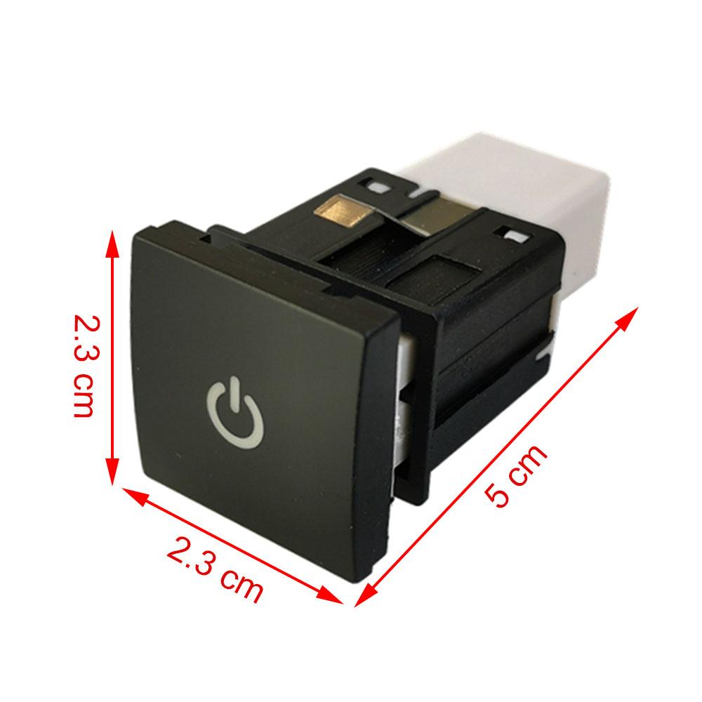 Interrupteur Rouge à LED Marche Arrêt pour Voiture Emballage Radar Feu Antibrouillard Ventilateur Bouton d'Interrupteur Musique Pour VW Golf 6 Jetta 5 MK5 Caddy EOS Scirocco