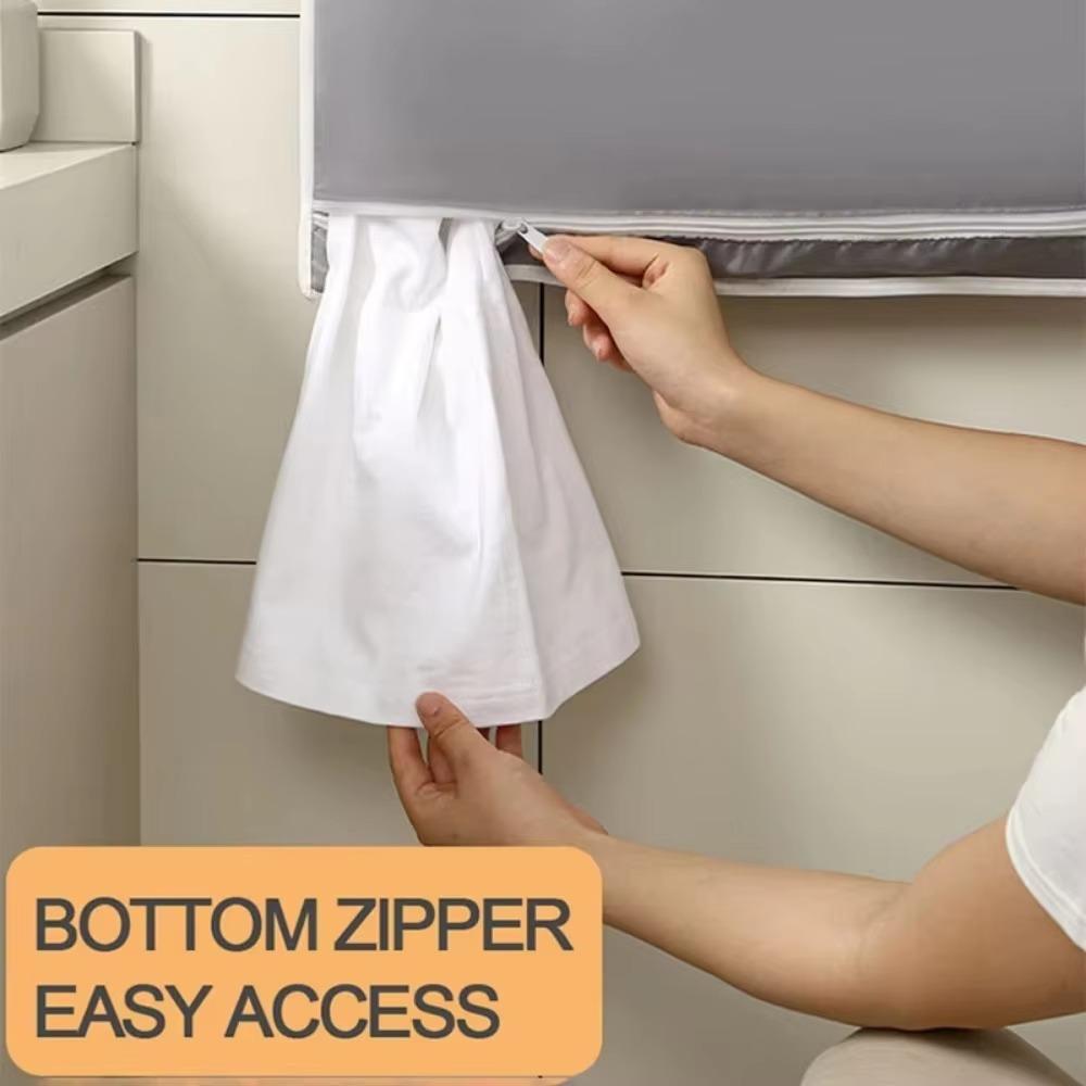 Wandmontierter Hängender Wäschebeutel Schmutzwäsche Spielzeug Aufbewahrungsbeutel Korb Rahmen Eimer Badezimmer Wäsche Faltbarer Kleiderorganizer