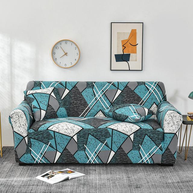 

Чехлы на диван с принтом для семейного пространства Эластичные натяжные чехлы для модульных угловых диванов Защитные чехлы на 1 /2 /3 /4 места 1-seater 90-140cm