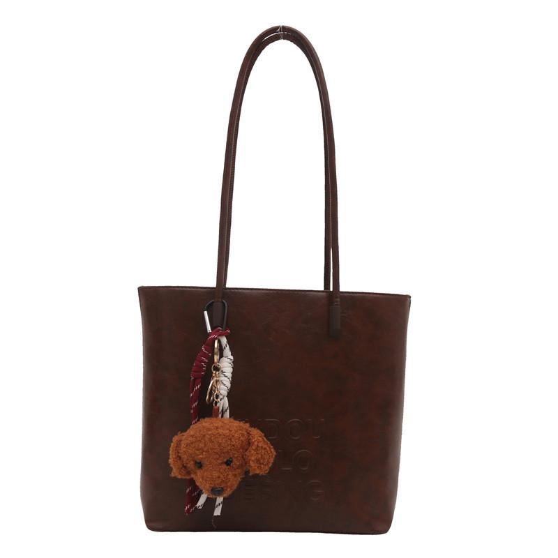 Fashionable Chic Tote Bag For Women In Black And Brown Ideal For Casual Outings