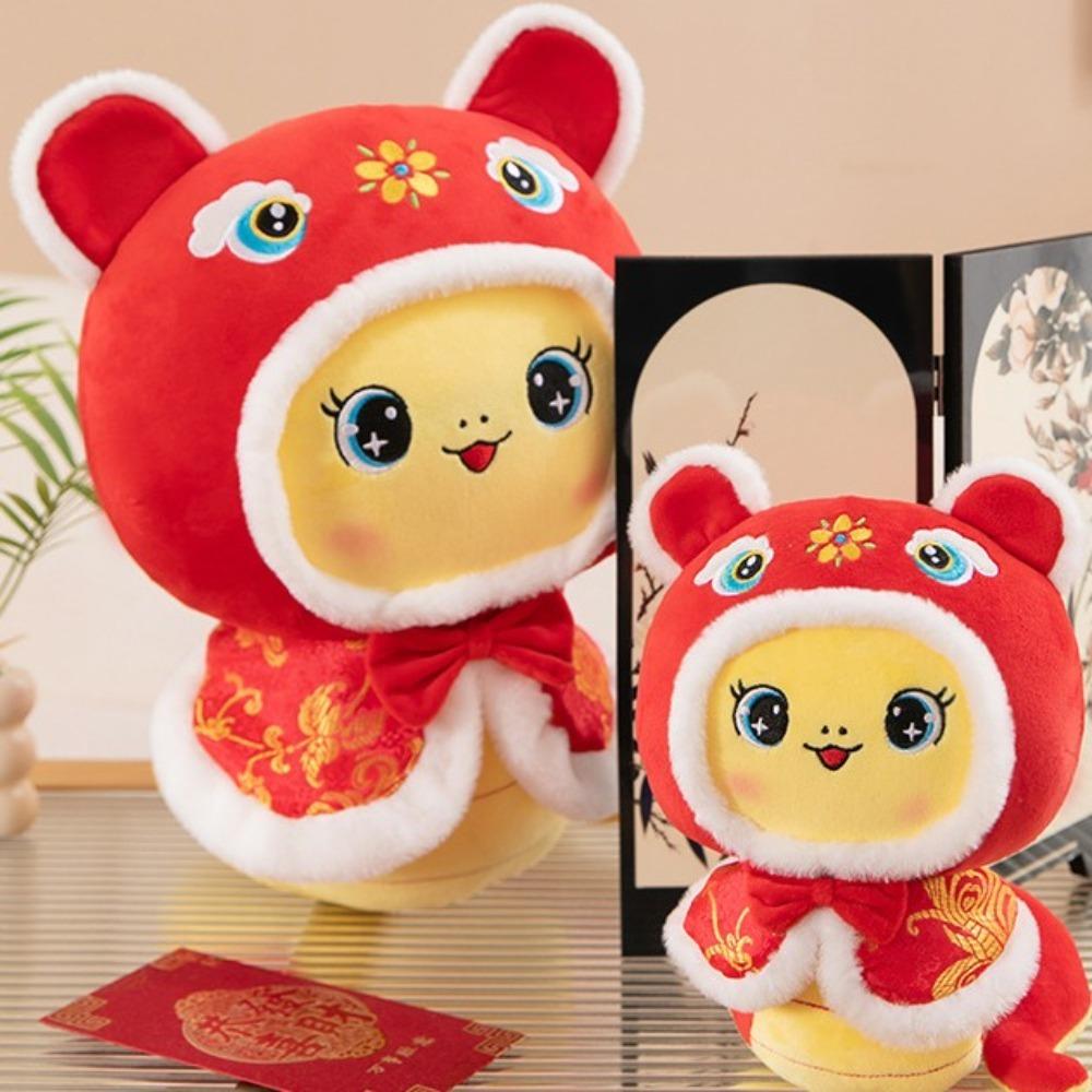 Big Eyes Snake Year Plush Toy The God of Wealth Lucky Snake Doll Plushies Girls Toys