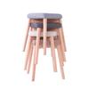 Modern Light Luxury Solid Wood Dressing Stool for Bedroom Makeup Table