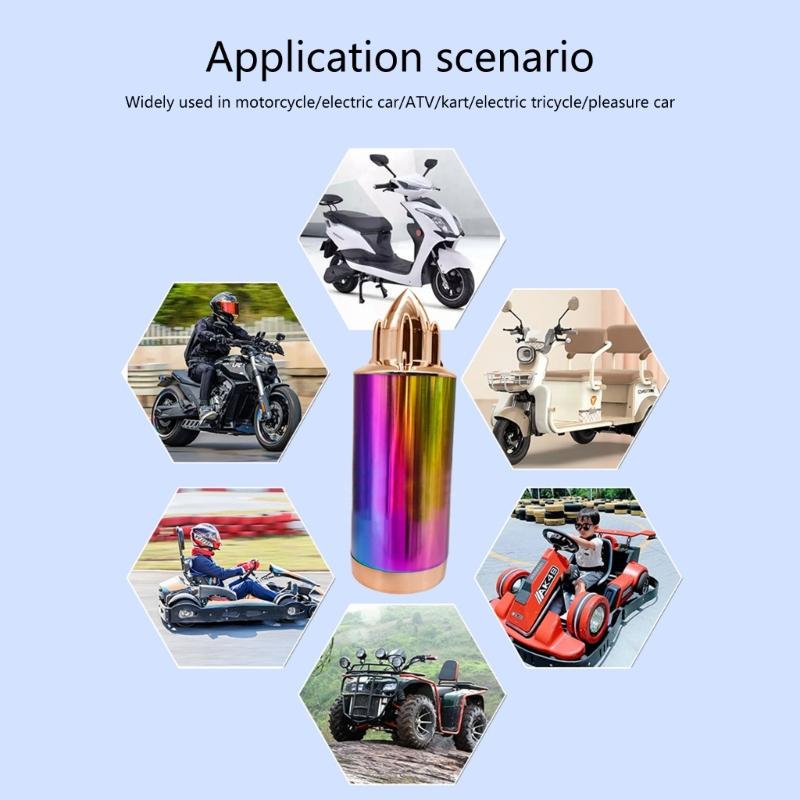 Waterproof Dustproof Motorcycle Speaker System with Dynamic LED Lighting Steel Sound Components for Motorcycle Bikes
