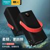 Portable Power Bank Sleeve Case With Handle Romoss PEA57 PEA60 - Black Soft Silicone Full Coverage Protective Cover