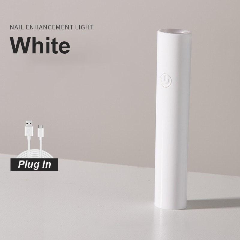 [New!!]Mini Portable Nail Quick Drying Lamp Handheld UV Adhesive Glue Usb Charging Flashlight Diy Manicure Tools