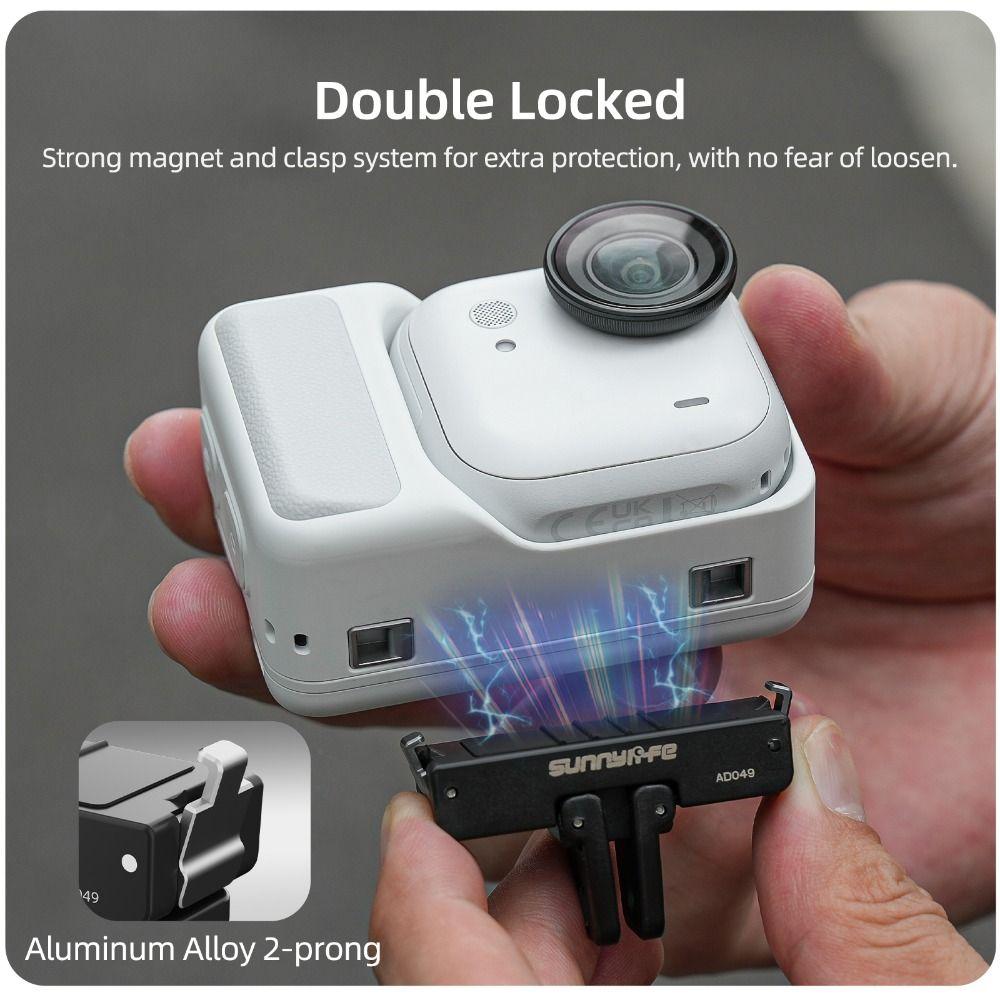 Aluminum Alloy Magnetic Mount Base for Insta360 Go Ultra Action Camera Accessories