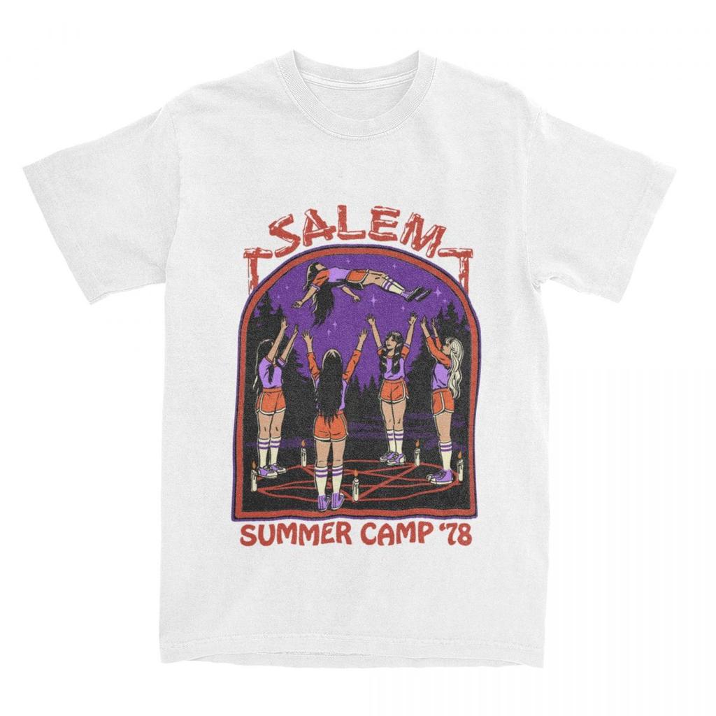Novelty Cheerleading Basket Toss Summer Camp T Shirt Unisex Womens Cotton Salem Dark Art Tees Shirt Birthday Present Clothes