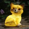 Outdoor Solar Power Yard Animal Ornament Lamp LED Garden Landscape Lamp Rabbit Owl Snail Puppy Night