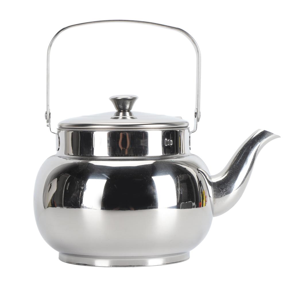 Stainless Steel Teapot with Removable Filter Metal Tea Kettle Coffee Table Serving Pot for Home Hotel Restaurant