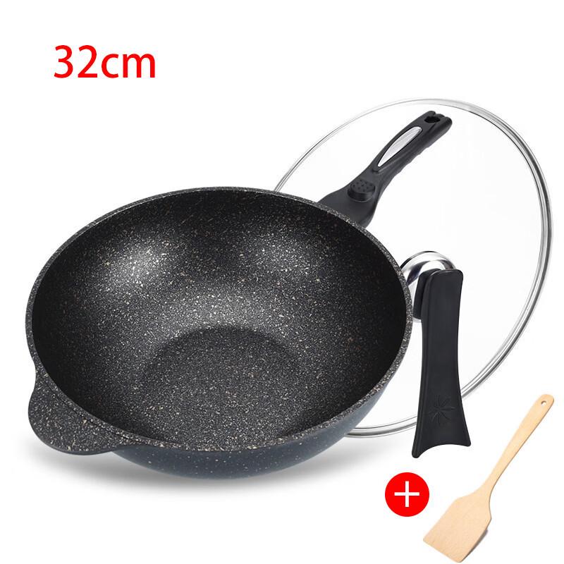 Maifan Stone Non-stick Wok with Lid