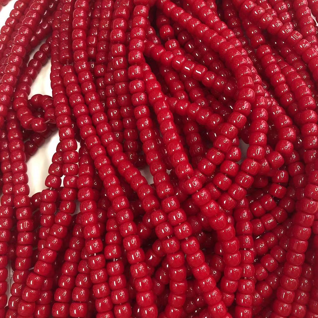 

8x6 мм Имитация натурального камня стеклянные бусины-бочонки - цилиндрические фарфоровые бусины для ювелирных аксессуаров своими руками