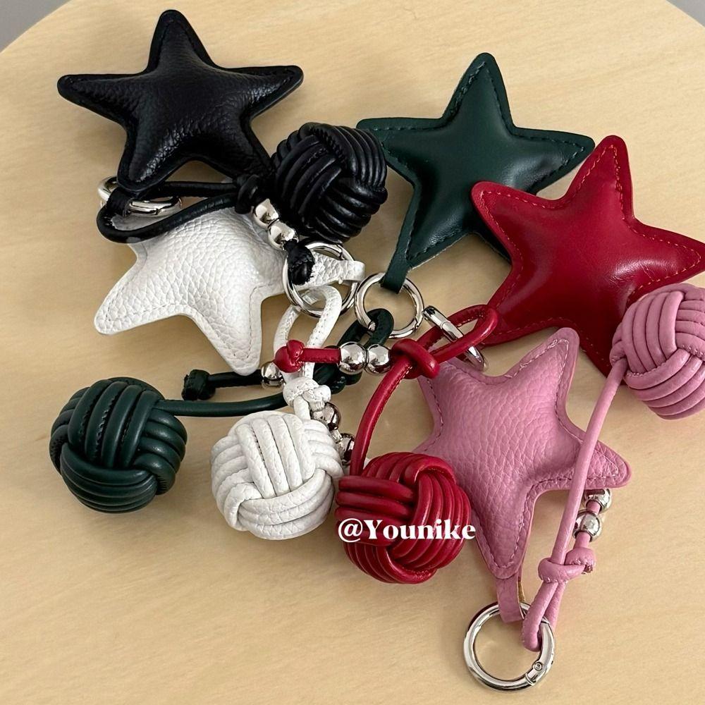 Mobile Phone Pendant Star Pendant Five-pointed Star Weave Key Ring Bag Pendant