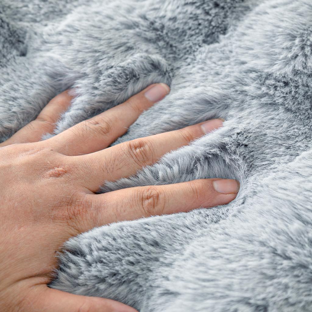 Popular Imitation Rabbit Plush Sofa Cover For Winter Soft Fabric Furniture Protector for Living Room Have Many Colours