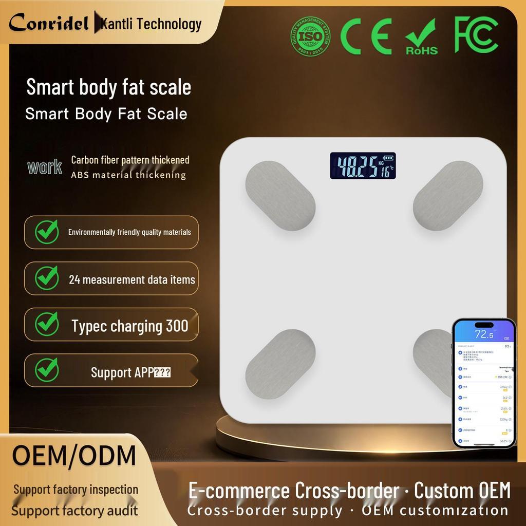 Smart Rechargeable Body Fat Scale for Dorms