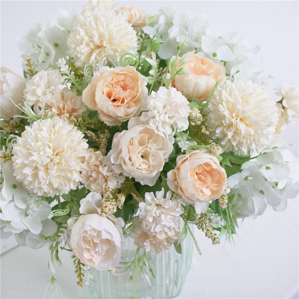 Beautiful Artificial Silk Fake Flowers Wedding Valentines Bouquet Bridal Decor