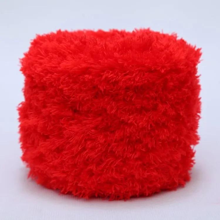 200g 3 Strands Crystal Fleece Coral Poke Embroidery Thread Towel DIY Knitting Material Bag Hand Sewn Mesh Bag Yarn Crocheting