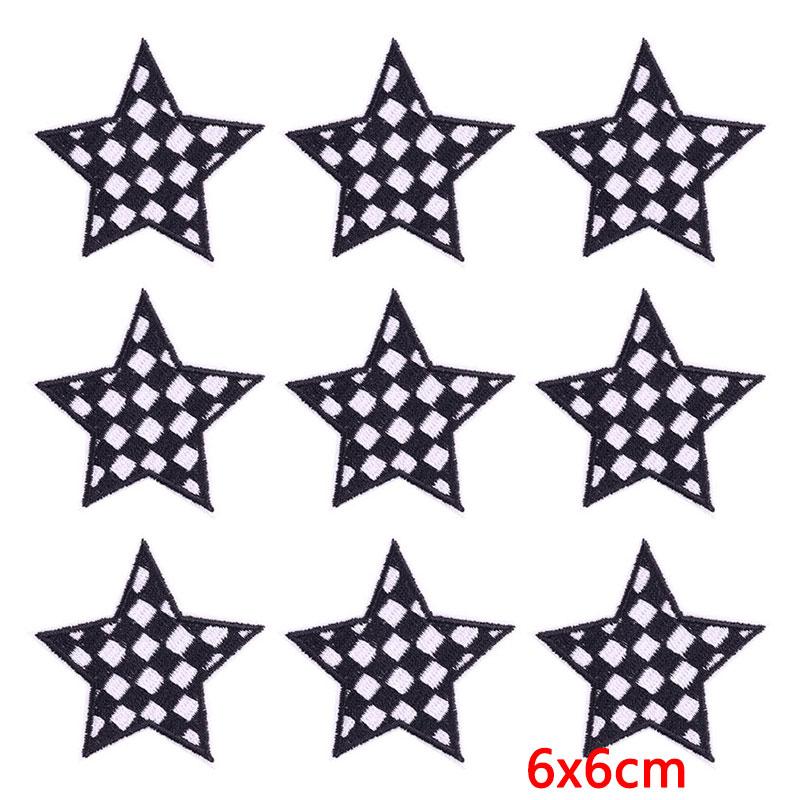

10 шт./лот оптовая продажа звезда сердце нашивка утюг на заплатки для одежды диско шар мультфильм вышитые нашивки на одежду наклейки