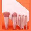 Foundation Brush, Loose Powder Brush, Eye Shadow Brush, 5 Pieces with Makeup Mirror, Travel Makeup Brush Set, Mini Portable Boxed Makeup Brush