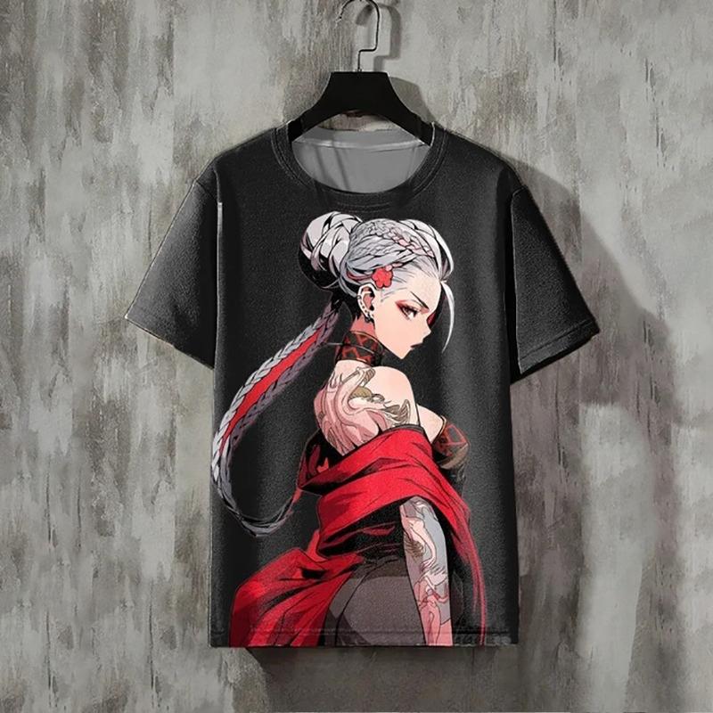 Trendy Men's T-Shirt Girly Pattern 3D Print Summer Short Sleeve T-Shirt For Women Casual Tee 3d Cartoon Tops Oversized Clothing