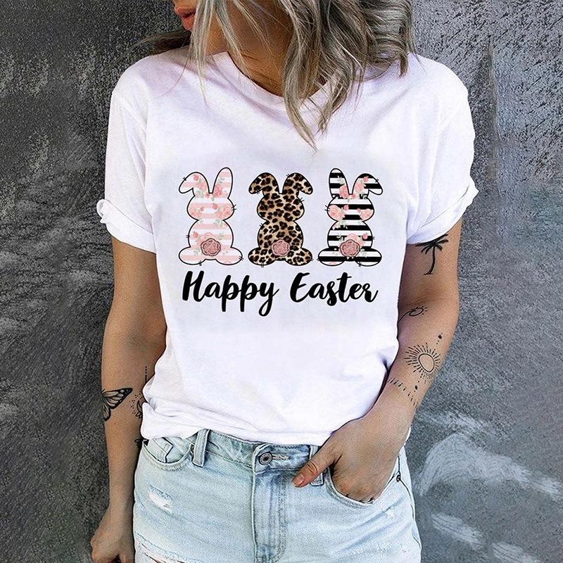 Summer Round Neck 3D Print Top Fashionable Casual Short Sleeved Women's T-shirts