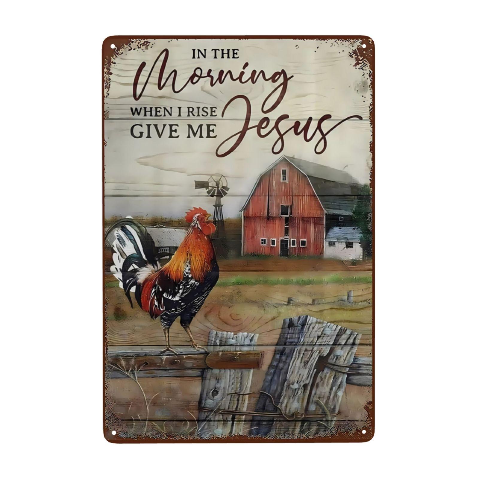 

Винтажный знак «Курица», фермерские свежие яйца, декор для курятника, забор для фермерского двора, наружный декор 8x12 дюймов 20x30cm