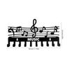 Key Holder Wall Mount Home Decorative Key Holder Hook Rail Music Note Shape Vintage Coat Hooks For Coat Hat Towel Rack Purse