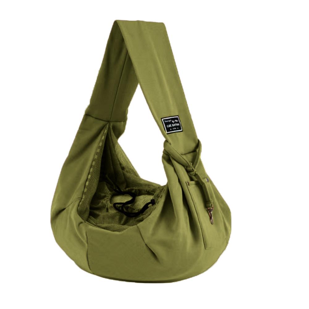 "Tragbare faltbare Katzentasche: Atmungsaktive Umhängenetztasche zum Einkaufen und für Lebensmitteleinkäufe, geeignet für Haustiere bis zu 6 kg.