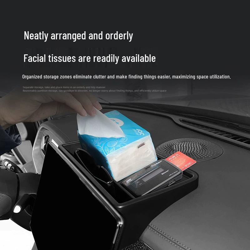 

Rear Storage Box for Haishi 07 DMi Screen Models - Car Tissue Holder & Organizer ABS Material