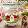 CINECE Christmas figurines objects mini decorations 28PCS resin 3D tree snowman Santa Claus DIY small items gifts cute