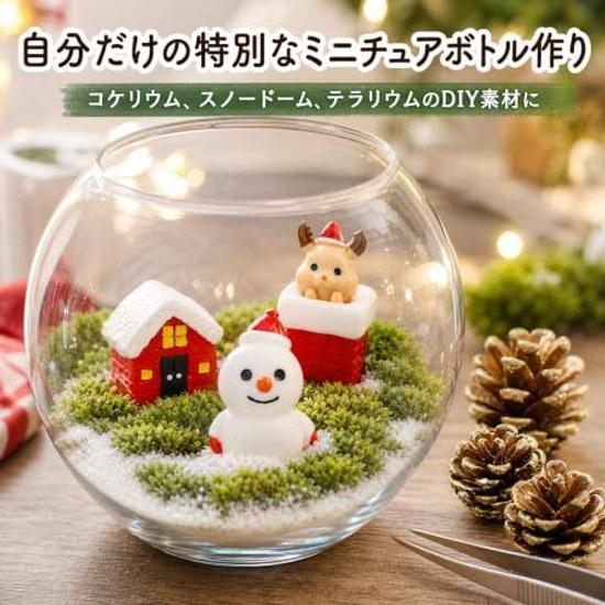 CINECE Christmas figurines objects mini decorations 28PCS resin 3D tree snowman Santa Claus DIY small items gifts cute