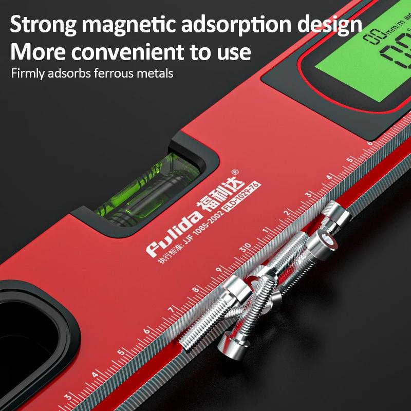 Digitaler Winkelmesser Winkelfinder Neigungsmesser Wasserwaage Blase Magnetisch Elektronische Wasserwaage 0-90° Magnetische Wasserwaage