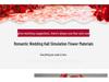 10-Piece Burgundy Floral Décor Set: Red-Toned Artificial Flowers, Mat, Aisle Runner, Wedding Decoration