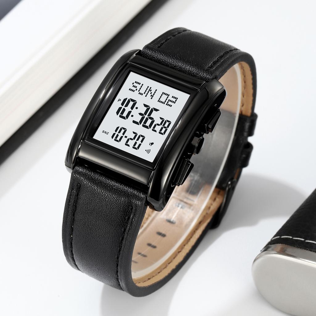   30 Meter Waterproof Multifunction Luminous Electronic Watch Dual Time Display Alarm ClockCelsiusCountdown TimerCelsiusSeconds Watch Luminous Dis