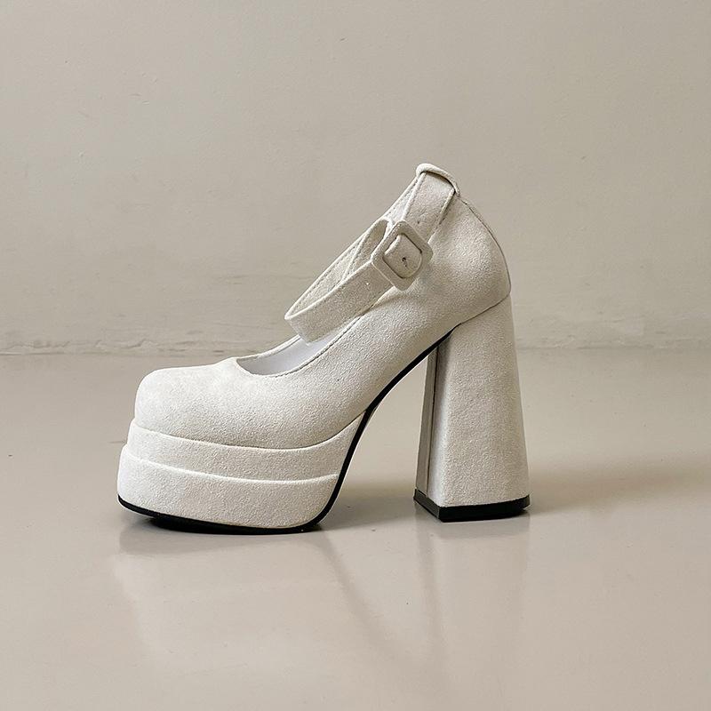 

Туфли-лодочки принцессы, одинарные туфли Мэри Джейн, женские 2025 лето, новая мода, универсальный французский ретро-дизайн 40