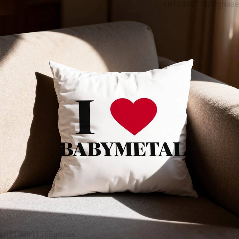 Band BBABYMETAL Pillow Case Square DoubleSided Printing Short Plush Sofa Cushion Cover Bedroom Bedside Pillow
