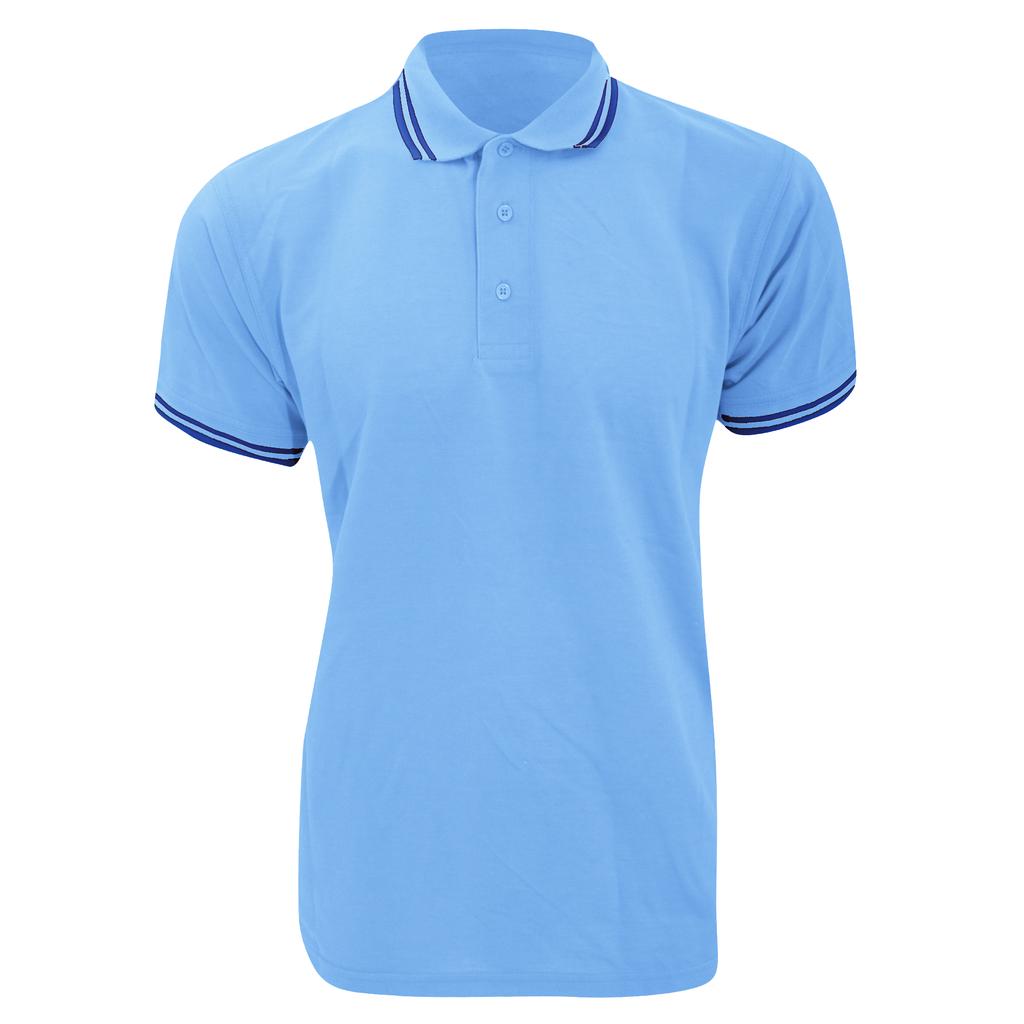 Kustom Kit Mens Tipped Piqué Short Sleeve Polo Shirt