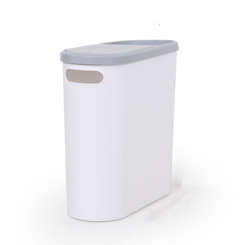 

Мусорное ведро для ванной комнаты, мусорное ведро Creative Gap для бытовых отходов, мусорное ведро пресс-типа с крышкой, корзина для бумаги, мусорное ведро большой емкости белый