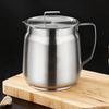 With Strainer Stainless Steel Oil Kettle 1.5/2L Grease Container Filter Oil Pitcher  Deep Frying