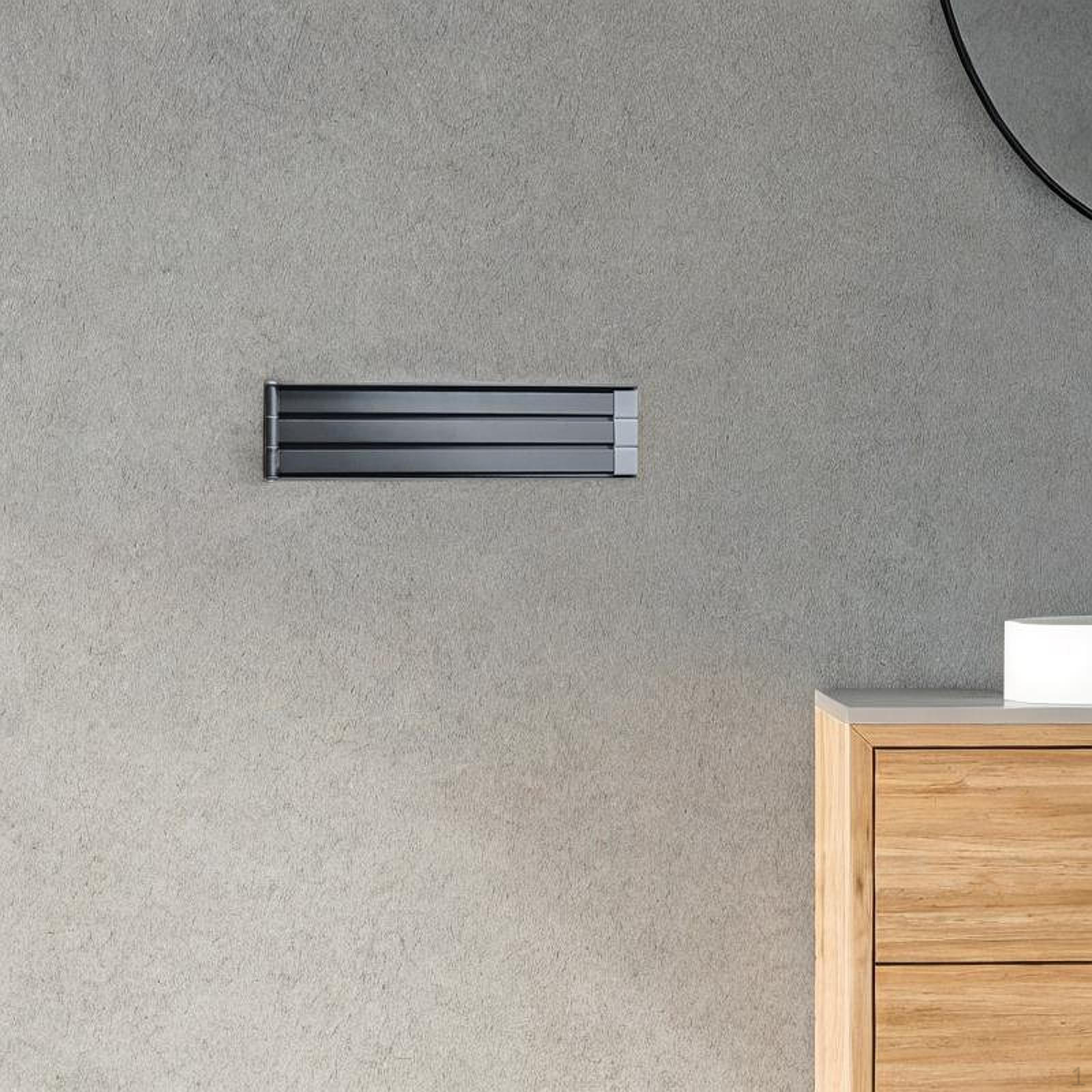 

Вешалка для полотенец с поворотом на 180 градусов, трехслойная, угловая, подвесная, поворотная, держатель для балкона серый