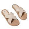 Ladies Slippers Summer Spring Cross Drag Fashion Hemp Rope Outer Wear Slippers Casual Sandals and Slippers