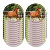 Horse Race Party Disposable Tableware Sets Plates Tablecloth Napkins Hanging Streamers Dinnerware For Birthday Party Decoration