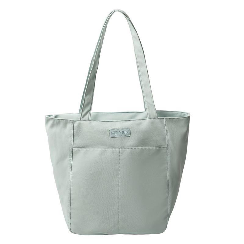 

Холщовая сумка большой вместимости Студенческая сумка-тоут для учебы и работы синий