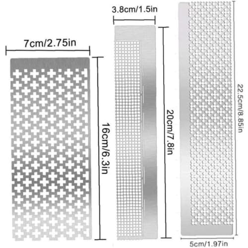 Diamond Painting Ruler Tool, Stainless Steel Diamond Painting Grid, Corrector, DIY Drawing Tool, Square Drill Ruler (4)